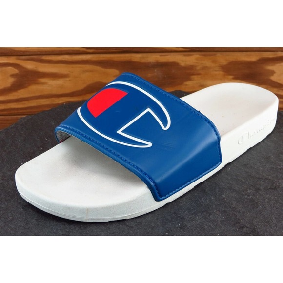Champion‎ Size 7 M Blue Slide Synthetic Men Shoes 100147M - Picture 1 of 8